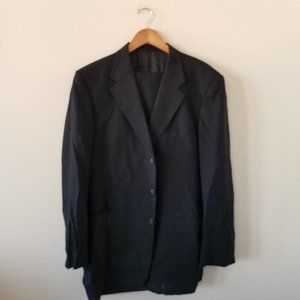 Jos. A. Bank Black Two Piece Suit 44L